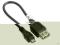 Kabel USB 2.0 AF - microB 0,2m