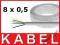 Kabel teletechniczny (100m) 8x0,5mm DO ALARMU