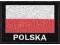 Naszywka Flaga Polska Polski Flag Patch 24h 100x70