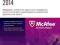 MCAFEE ANTIVIRUS PLUS 2014 OCHRONA DO 3 PC BOX 07