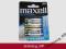 4 x bateria LR6 Maxell  paluszek AA - 0,99 zł szt