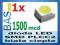 Dioda LED SMD PLCC2 - biała ciepła _ 1500mcd