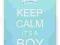 Childhome obrazek Keep calm it's a boy 30x40cm