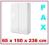 IKEA szafa dwudrzwiowa  PAX KOMPLEMENT 65x150x236