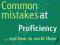 COMMON MISTAKES AT PROFICIENCY Julie Moore