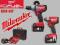 MILWAUKEE wkrętarka M18 CPD klucz M18 CID 3x 4,0Ah