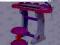 Różowe Organki Keyboard-Stolik, Krzesełko,Mikrofon