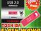 MARKOWY PENDRIVE TOSHIBA 16GB MINI USB ROSERED