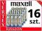 16 SZT BATERIA ALKALICZNA 1,5V MAXELL LR6 AA R6