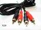 Kabel wtyk 2 x RCA - wtyk 2 x RCA , 1,8 m