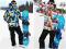 KOMBINEZON NARCIARSKI KWADRATY SNOWBOARD SKI r. M