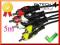 Kabel 3x RCA (Cinch) -3 x RCA (Cinch )  5m ŁEZKA