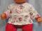 Bluzeczka, spodnie dla lalki 46-48 cm