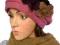 HOT PRICE!!!eleganckie kaszmirowe BERET z kwiatem