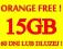 LTE INTERNET ORANGE FREE 15GB +30ZL 60DNI POLECAM