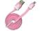 KABEL MICRO USB PŁASKI RÓŻOWY HQ