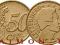 LUKSEMBURG - 50 centów 2003 r. z rolki