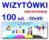 WIZYTÓWKI - 100 szt. - DWUSTRONNE - super jakość