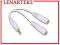 Kabel SPLITTER Rozdzielacz Audio 2xJACK AUX 3,5mm