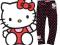 HELLO KITTY czarne w groszki r.116/122 N690B