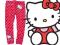 HELLO KITTY legginsy róż w groszki 104-110 N690A