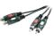 Kabel CHINCH SpeaKa Pro 2x RCA (F)/2xRCA czarny 5m