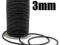 SHOCK CORD SHOCKORD GUMA nie PARACORD CZARNA 3mm