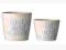Belle Maison - Ceramiczne osłonki na doniczki 2szt