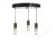 LAMPA  SUFITOWA WISZĄCA DORIS LED SZAMPAŃSKA 3x5W