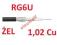 PRZEWÓD KONCENTRYCZNY RG6U ŻELOWANY MIEDŹ Cu