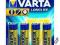 4 x bateria LR6 AA Varta Longlife paluszek