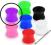 Fioletowe Plugi plug Akrylowe tunele tunel  14mm