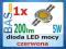 Dioda LED mocy 5W - czerwona