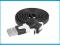Kabel USB - micro USB, czarny, płaski. (8392)
