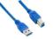 4WORLD Kabel USB 3.0 AM-BM 1,5m niebieski