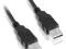 LF2 NOWY EKRANOWANY KABEL USB AM-AM 1.8M BLACK F-V