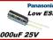 1000uF 25V 105' Low ESR Panasonic FR [1szt] #N6E