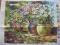 KANWA HAFT KRZYŻYKOWY 40x50 KWIATY W DONICY - 2274