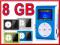 ODTWARZACZ MP3 FM WYŚWIETLACZ KLIPS + KARTA 8 GB
