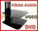 Półka audio video DVD hartowane szkło aluminium