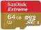 SANDISK MICRO EXTRAME 64 SDXC 60mbs K.10 U3