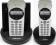 Telefon bezprzewodowy - 2 słuchawki - INTERCOM
