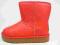 CZERWONE BOTKI DZIEWCZĘCE OCIEPLONE typu EMU - 31