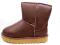 BRĄZOWE BOTKI DZIEWCZĘCE OCIEPLONE typu EMU - 32