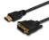 SAVIO CL-10 Kabel HDMI 19pin - DVI 18+1; 1,5m