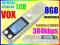 DYKTAFON CYFROWY 384kbps 8GB DETEKCJA DŹWIĘKU VOX