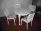 Biały Stół + 4 Krzesła w Stylu Chippendale !!!