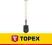 Topex Szpadel ostry, drewniany trzonek, uchwyt T 1