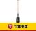 Topex Szpadel prosty, drewniany trzonek, uchwyt T