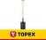 Topex Szpadel prosty nitowany, drewniany trzonek,